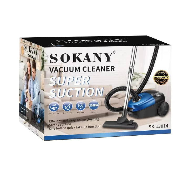 Houselin Deluxe Staubsauger 2000 W, leichter Staubsauger / Handstaubsauger, 110 V-220 V, Blau