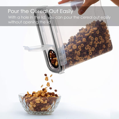 2er-/4er-Pack BPA-freie, luftdichte Kunststoff-Vorratsdosen, 2,5 l/88 oz – 4er-Set mit Etiketten