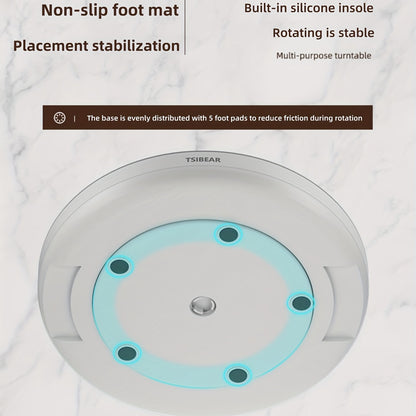 Multifunktionaler Küchendrehteller/Arbeitsplatten-Ablagekorb – 360°-Drehung