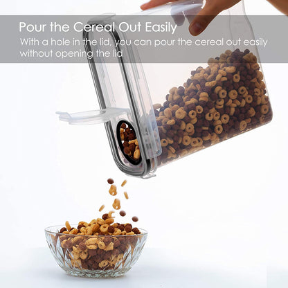 2er-/4er-Pack BPA-freie, luftdichte Kunststoff-Vorratsdosen, 2,5 l/88 oz – 4er-Set mit Etiketten