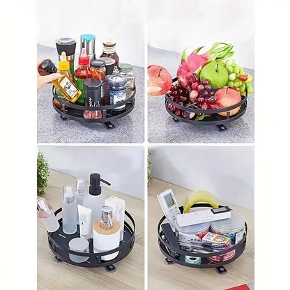 Gewürzregal-Organizer, 360° drehbar, 2-stöckig