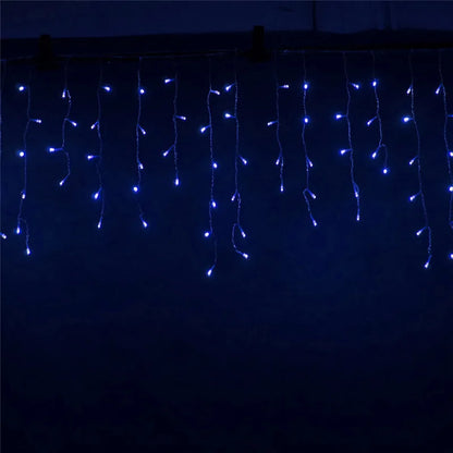 Weihnachts beleuchtung Außen dekoration 5m Droop 0,4-0,6 m LED Vorhang Eiszapfen Lichterketten Garten Weihnachts feier dekorative Lichter