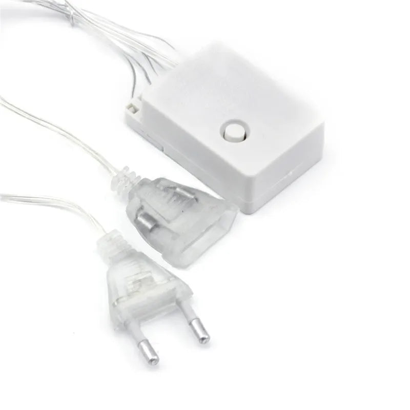 Weihnachts beleuchtung Außen dekoration 4m Droop 0,4-0,6 m LED Vorhang Eiszapfen Lichterketten Garten Weihnachts feier dekorative Lichter