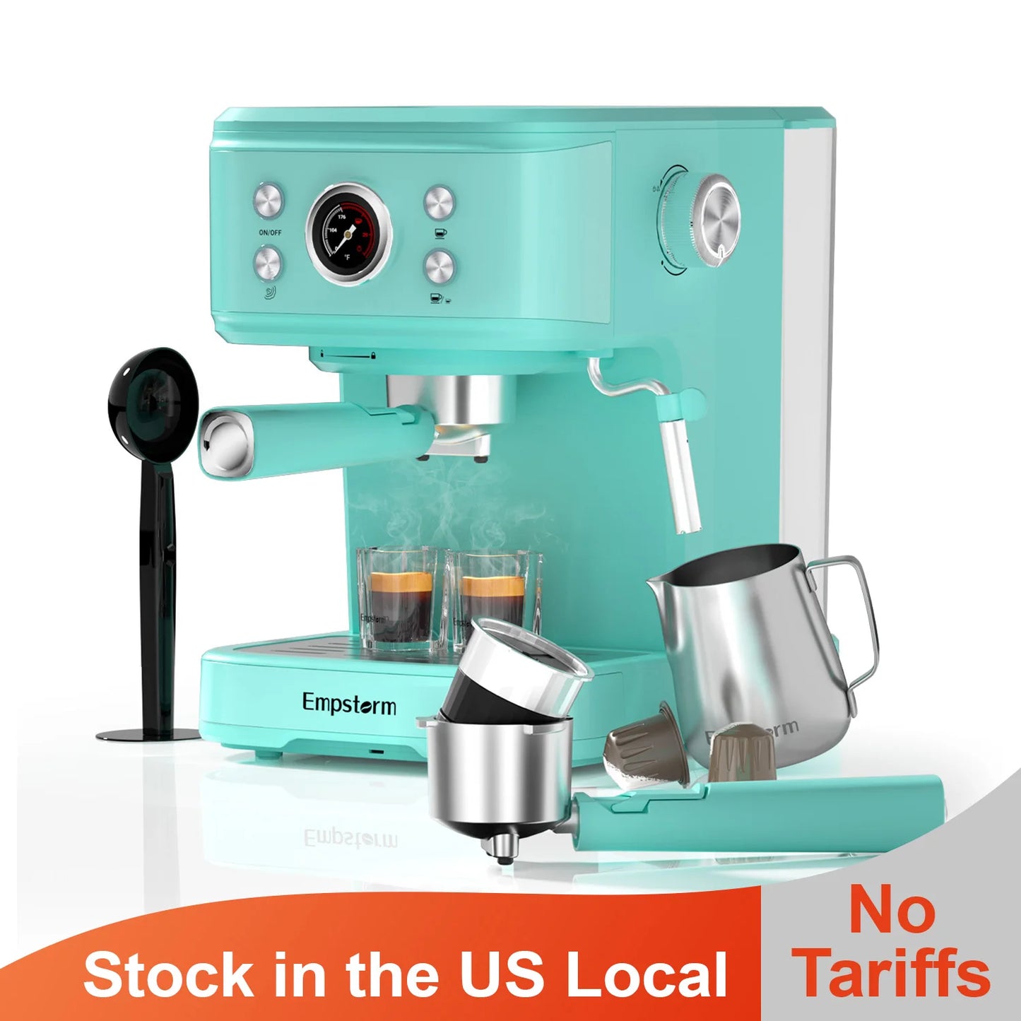 Empstorm 04E 3-in-1 Hochwertige halbautomatische Espressomaschine