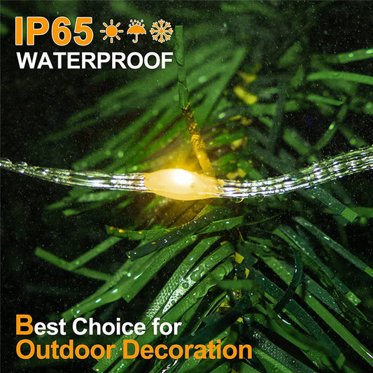 Weihnachtsdekorationen für zu Hause 2025 Led Girlande Lichterkette 20/50 / 100M EU / US Stecker Neujahr 2025 Straßengirlande auf dem Haus für Weihnachten / Hochzeit / Party / Garten / Outdoor / Indoor / Yard Decor Lich