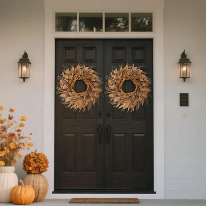 Herbstliche Türdekoration