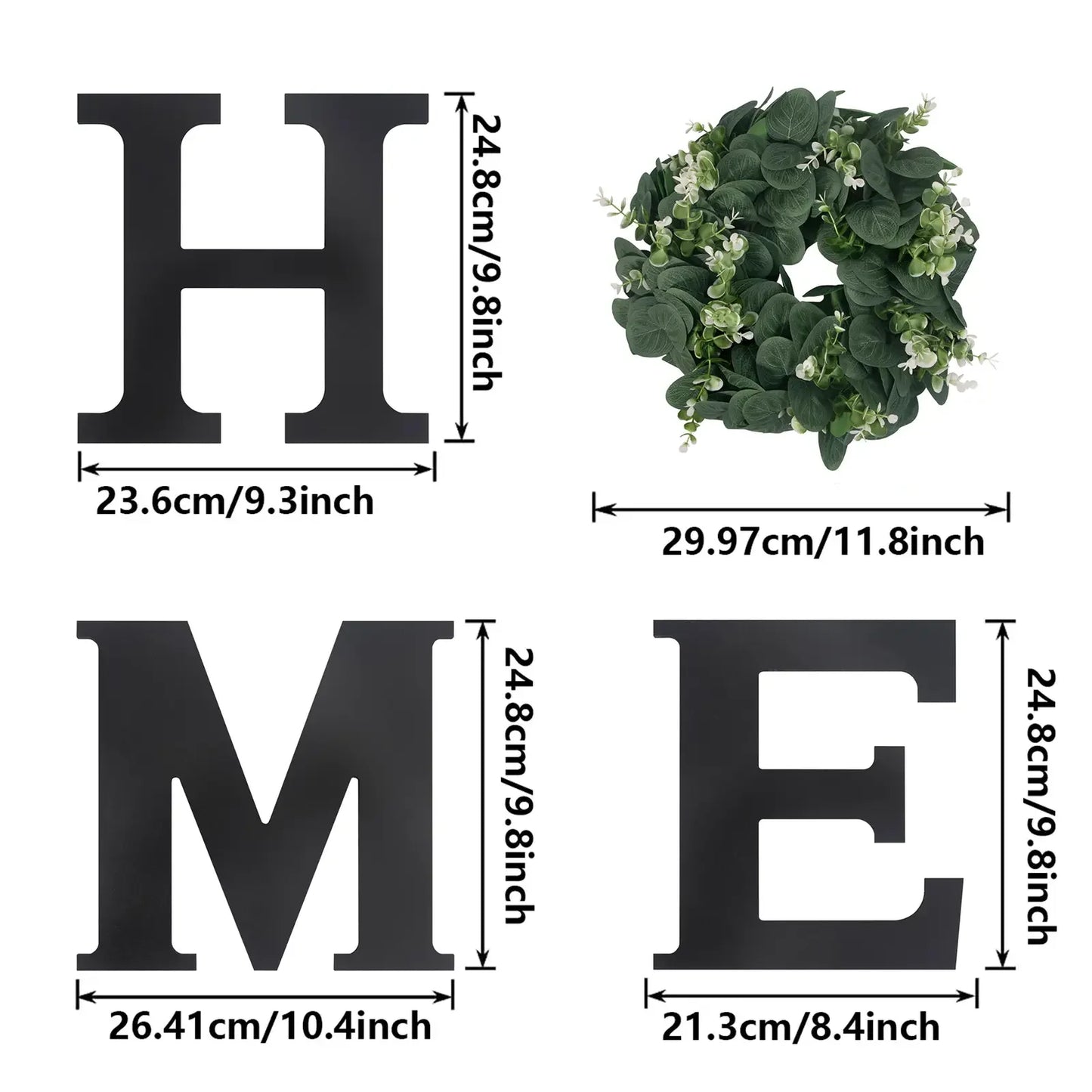 HOME Hausschild aus Holz