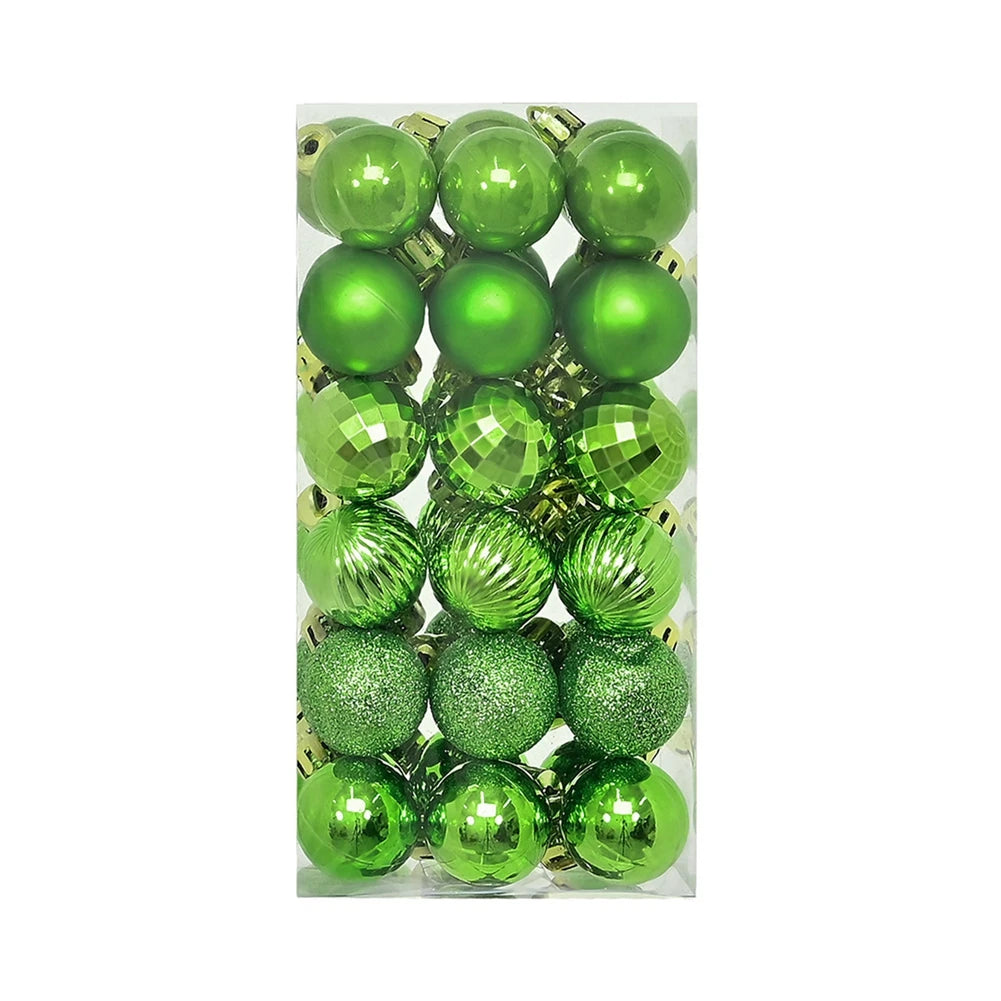 36Pcs Weihnachten Kugeln Neue Jahr Party Dekoration Weihnachten Baum Ornamente Weihnachten Hängen Ornament Wohnkultur Geschenke Navidad