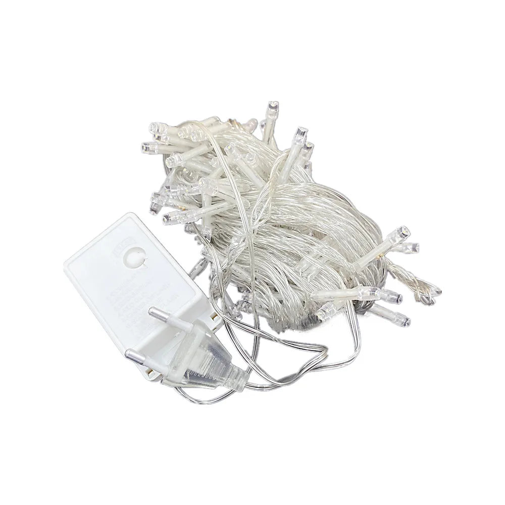 Weihnachts beleuchtung Außen dekoration 4m Droop 0,4-0,6 m LED Vorhang Eiszapfen Lichterketten Garten Weihnachts feier dekorative Lichter