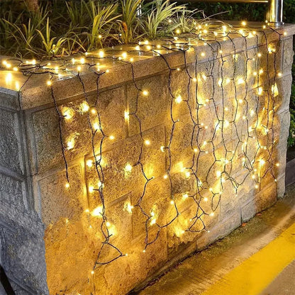 2024 Neujahr Weihnachts dekoration Lichterketten 10m 30m 50m Outdoor Girlande Lichterketten für Hochzeits feier Gartenbaum Straße