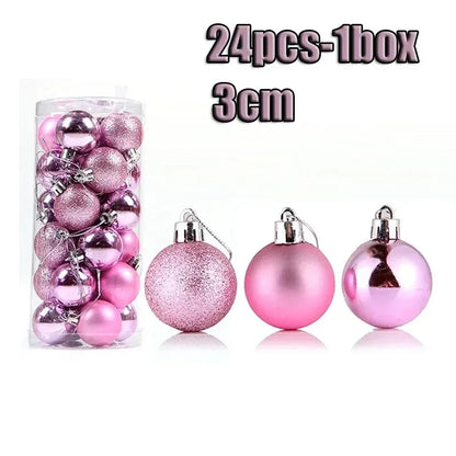 Weihnachtskugel Weihnachtsbaum Dekoration Ornamente für Heimdekoration Halloween Neujahr Navidad Hängeanhänger Kugel Zubehör