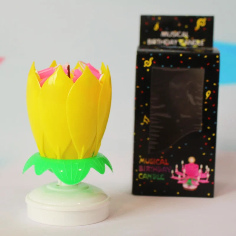 Musical Rotating Birthday Candle Set