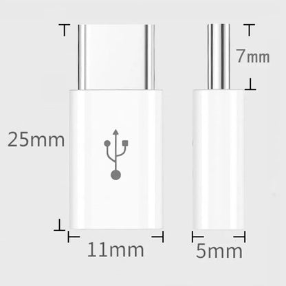 1PCS/5PCS Micro USB Buchse Auf Typ C Stecker Adapter Handy Android Konverter Micro-B Zu USB-C Daten Kabel Stecker