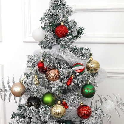 Weihnachtskugel Weihnachtsbaum Dekoration Ornamente für Heimdekoration Halloween Neujahr Navidad Hängeanhänger Kugel Zubehör