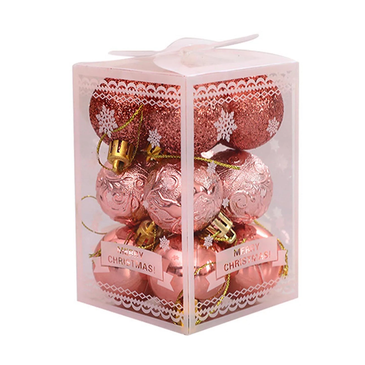 12pcs Weihnachts kugeln Weihnachts baums chmuck Ball Wohnkultur Weihnachten hängen Weihnachts feier Dekorationen Neujahrs geschenk