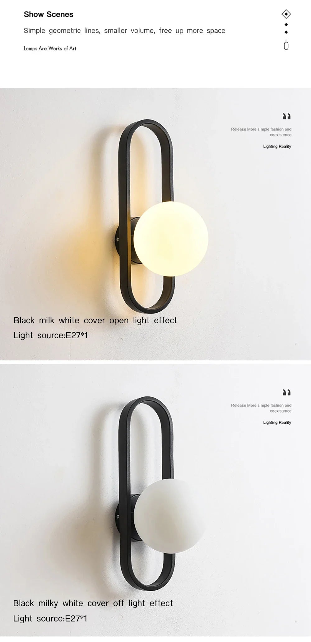 LED Wand leuchte für Luxus