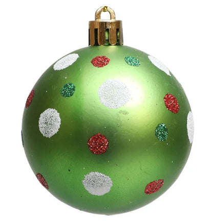 Weihnachtskugeln, Ornament, glitzernde hängende Weihnachtskugeln für Baumdekoration, Süßigkeitenkugeln für Weihnachten, Zuhause, Innenbereich, Urlaub, Party