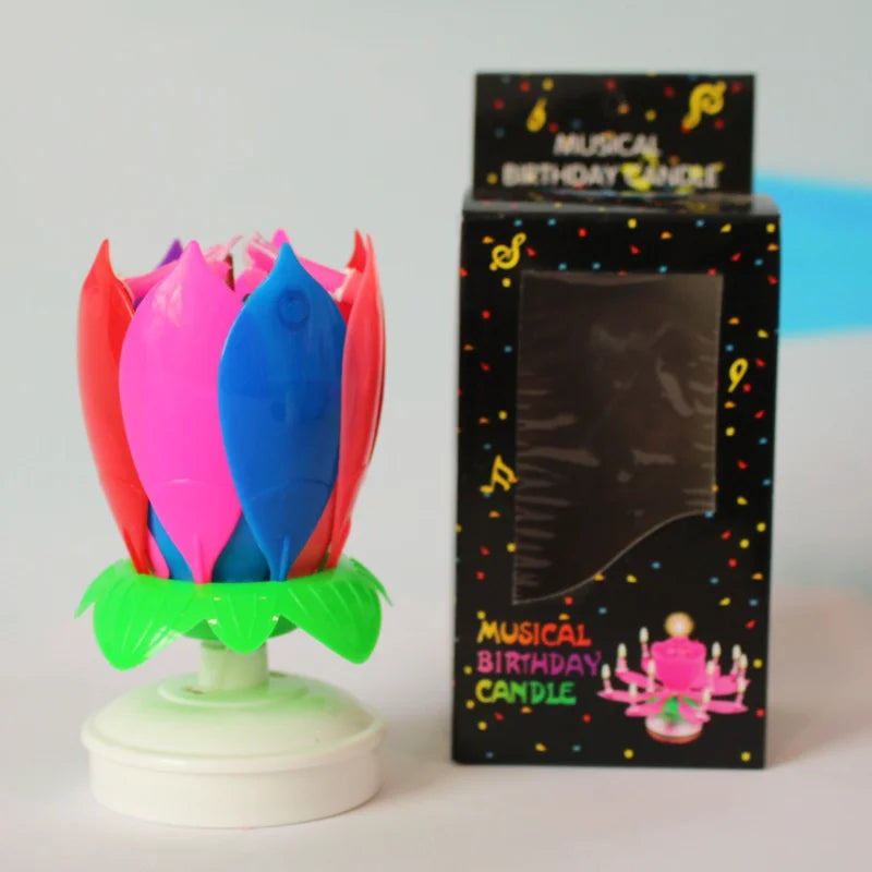 Musical Rotating Birthday Candle Set