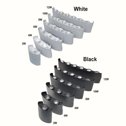 LED-Wandleuchten, moderne Innen- und Außenlampe