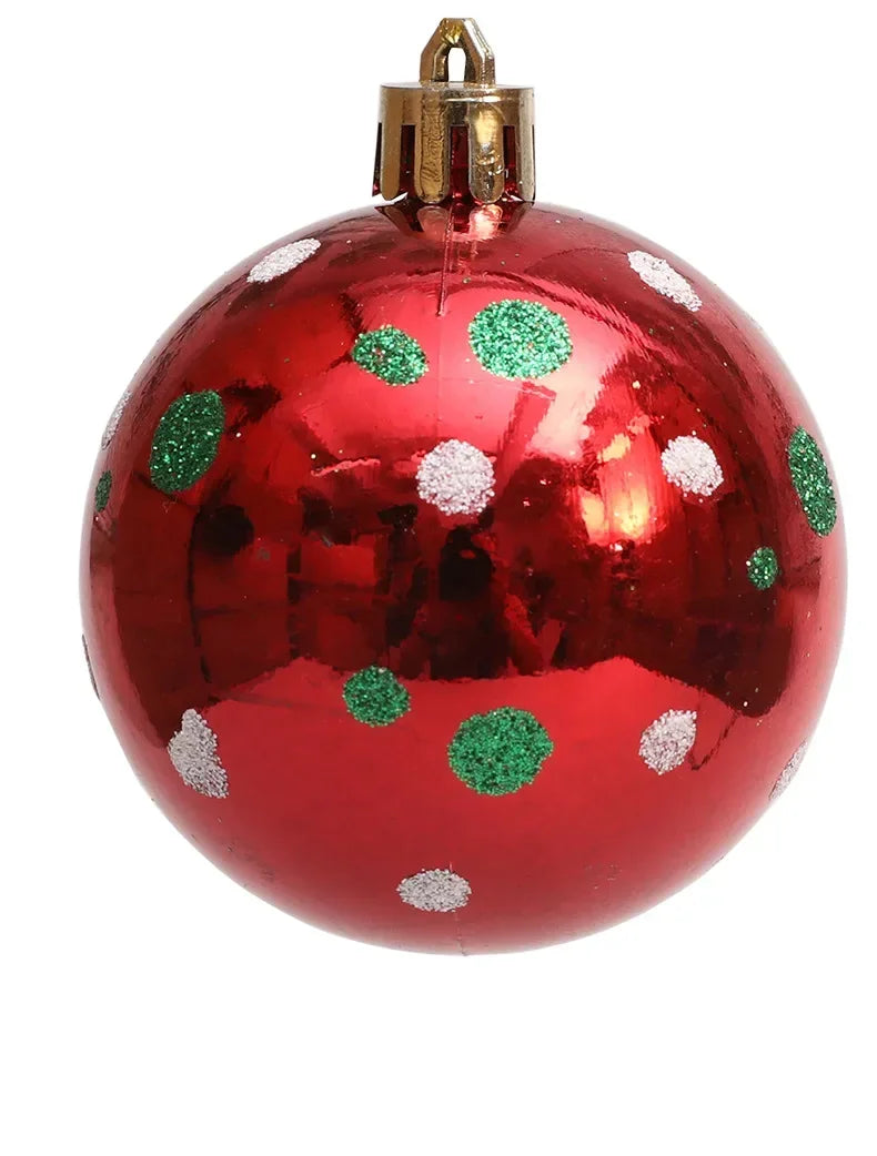 Weihnachtskugeln, Ornament, glitzernde hängende Weihnachtskugeln für Baumdekoration, Süßigkeitenkugeln für Weihnachten, Zuhause, Innenbereich, Urlaub, Party