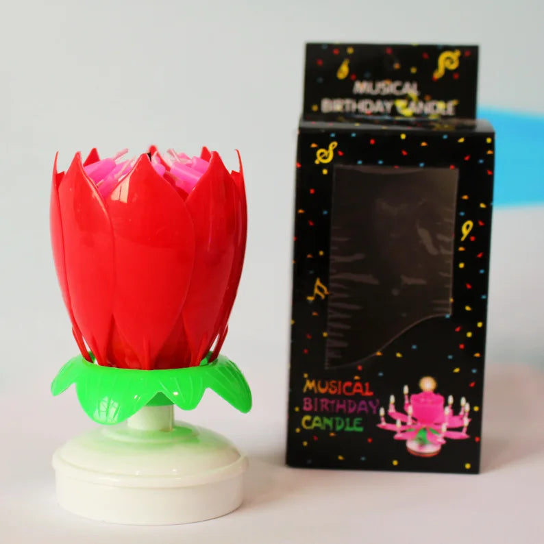 Musical Rotating Birthday Candle Set