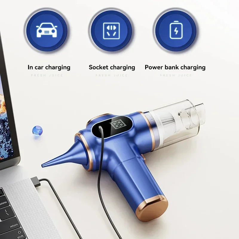 5-in-1-Auto-Staubsauger, tragbarer Roboter-Reiniger, trocken und nass, mit doppeltem Verwendungszweck, für die Fahrzeugmontage von Haushaltsgeräten