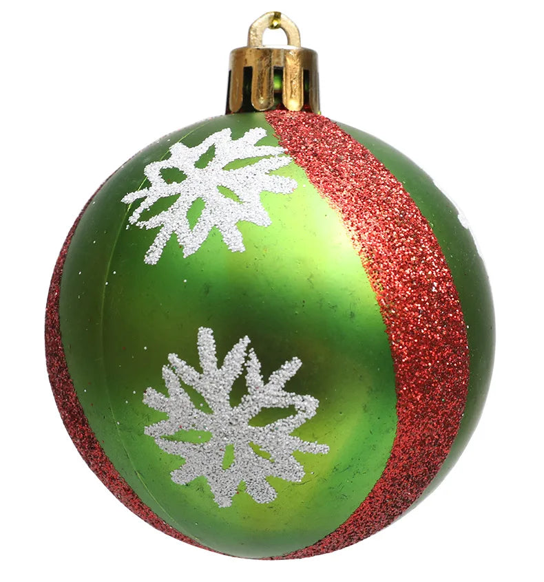 Weihnachtskugeln, Ornament, glitzernde hängende Weihnachtskugeln für Baumdekoration, Süßigkeitenkugeln für Weihnachten, Zuhause, Innenbereich, Urlaub, Party