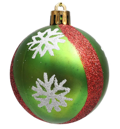 Weihnachtskugeln, Ornament, glitzernde hängende Weihnachtskugeln für Baumdekoration, Süßigkeitenkugeln für Weihnachten, Zuhause, Innenbereich, Urlaub, Party