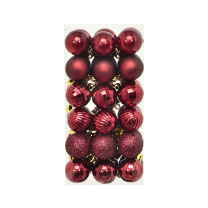 36Pcs Weihnachten Kugeln Neue Jahr Party Dekoration Weihnachten Baum Ornamente Weihnachten Hängen Ornament Wohnkultur Geschenke Navidad