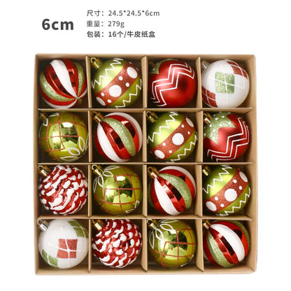 Weihnachtskugeln, Ornamente, 40,6 cm, bunt, bruchsicher, Weihnachtsbaumschmuck, 60 mm, hängende Kugel für Weihnachtsfeier, Hochzeit