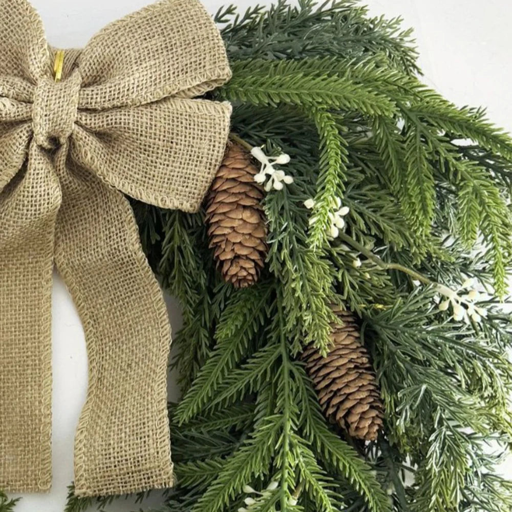 Weihnachtskranz, dekorativ, zum Aufhängen, Weihnachtsdekoration, Haustür, zum Aufhängen, Szenenarrangement, Treppe, umgedreht