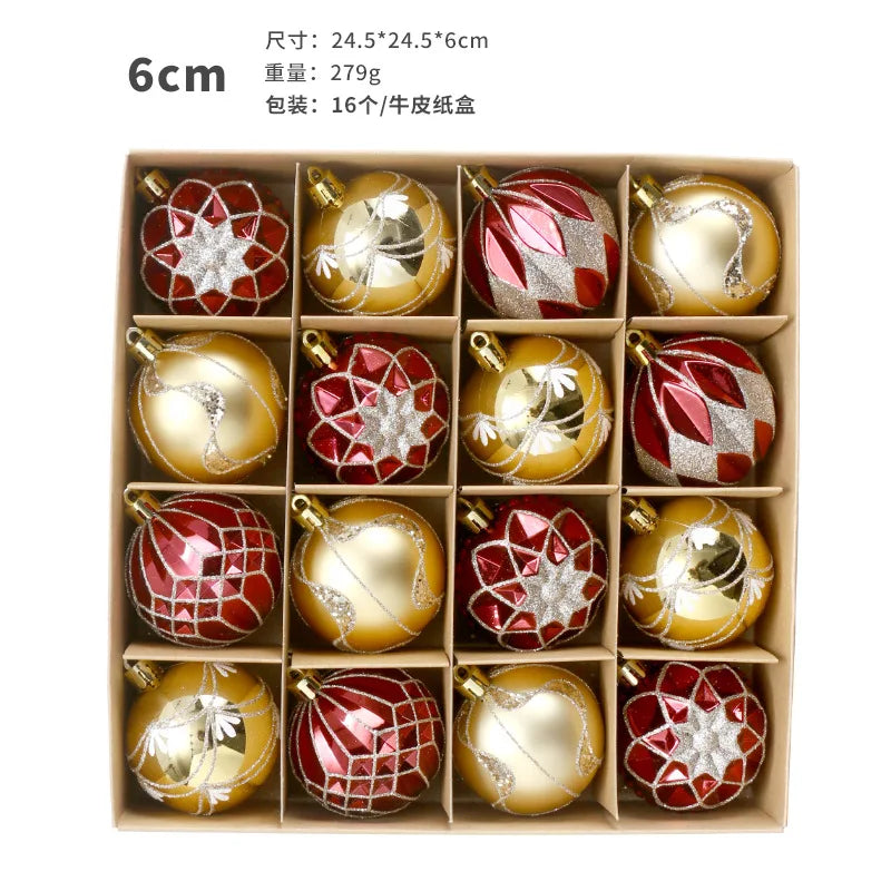 Weihnachtskugeln, Ornamente, 40,6 cm, bunt, bruchsicher, Weihnachtsbaumschmuck, 60 mm, hängende Kugel für Weihnachtsfeier, Hochzeit
