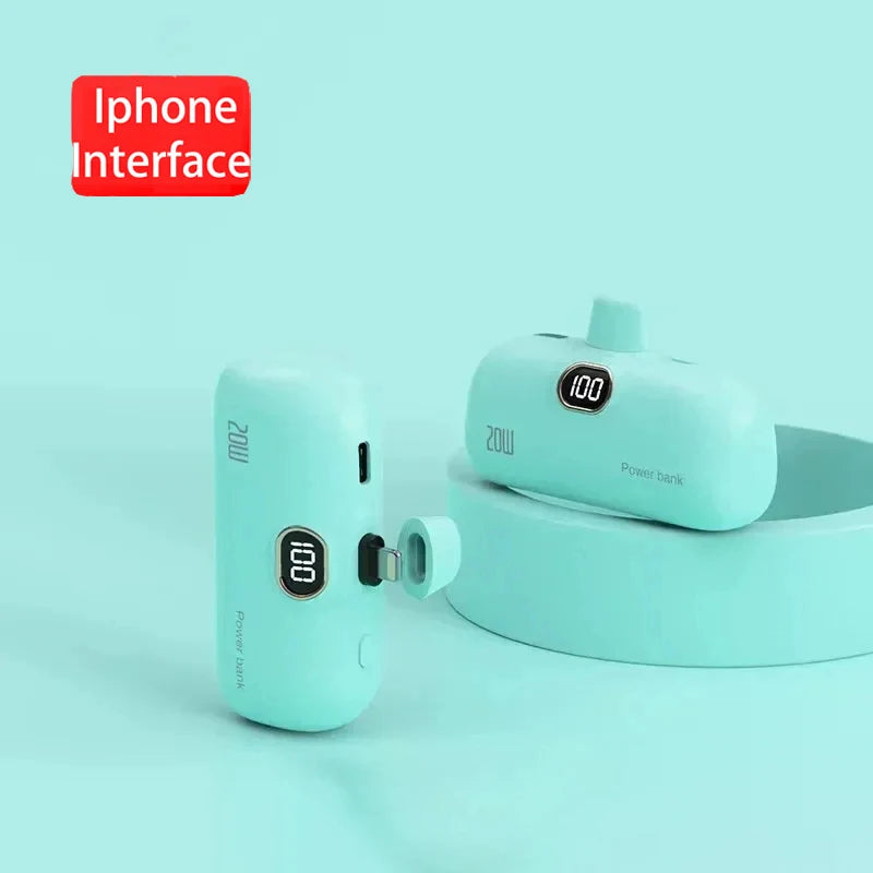Mini Capsule Wireless Power Bank 30000mAh