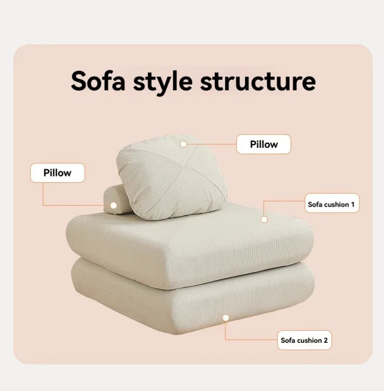 Stoff-Einzelsofa, Süßkartoffelschlafsofa