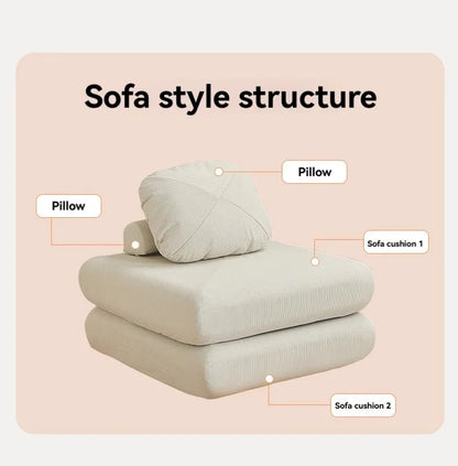 Stoff-Einzelsofa, Süßkartoffelschlafsofa