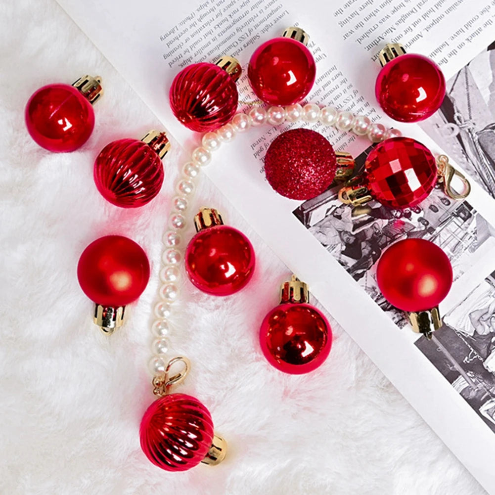 36Pcs Weihnachten Kugeln Neue Jahr Party Dekoration Weihnachten Baum Ornamente Weihnachten Hängen Ornament Wohnkultur Geschenke Navidad
