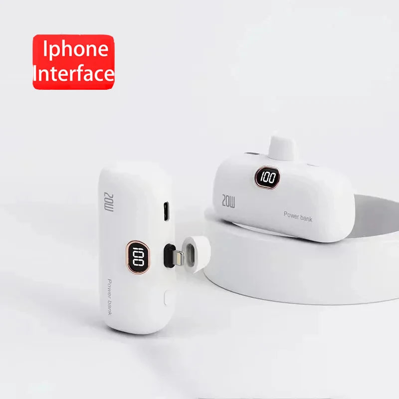 Mini Capsule Wireless Power Bank 30000mAh