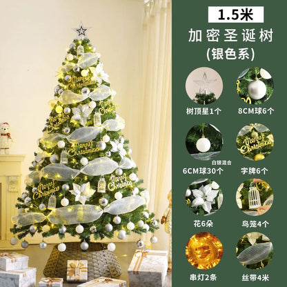 Weihnachtsbaum nach Hause, neue Verschlüsselung, leuchtende große Weihnachtsdekoration, luxuriöses DIY-Paket