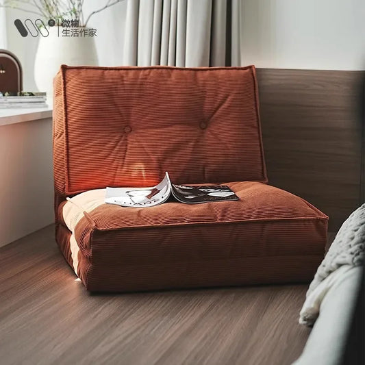 Faules Sofa, Wohnzimmer im cremigen Stil, faltbares Doppelzweck-Einzelsofa
