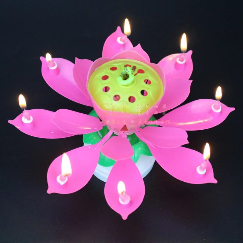 Musical Rotating Birthday Candle Set