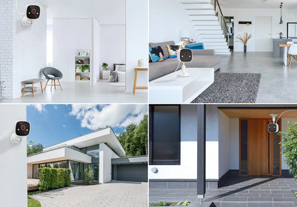 Jennov Outdoor/Indoor-Überwachungskameras, 2K HD, kabellos, WiFi, Farbnachtsicht, IP66, wasserdicht, für Haustiere, Hunde, Katzen, Babyphone
