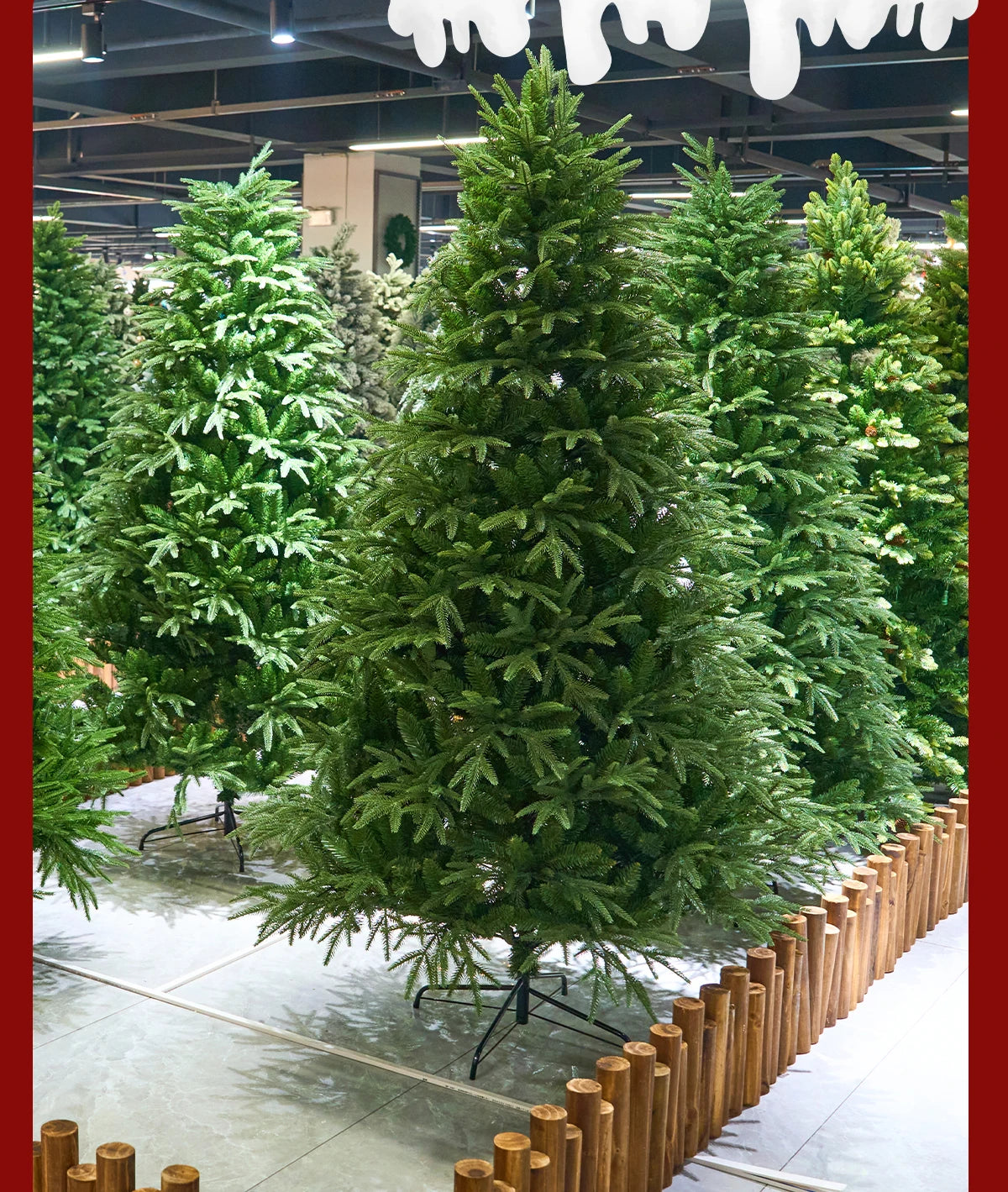 Weihnachtsbaum – Reinweiß verschlüsselte Simulation eines nackten Baumes – Großer High-End-Weihnachtsdekorationsartikel