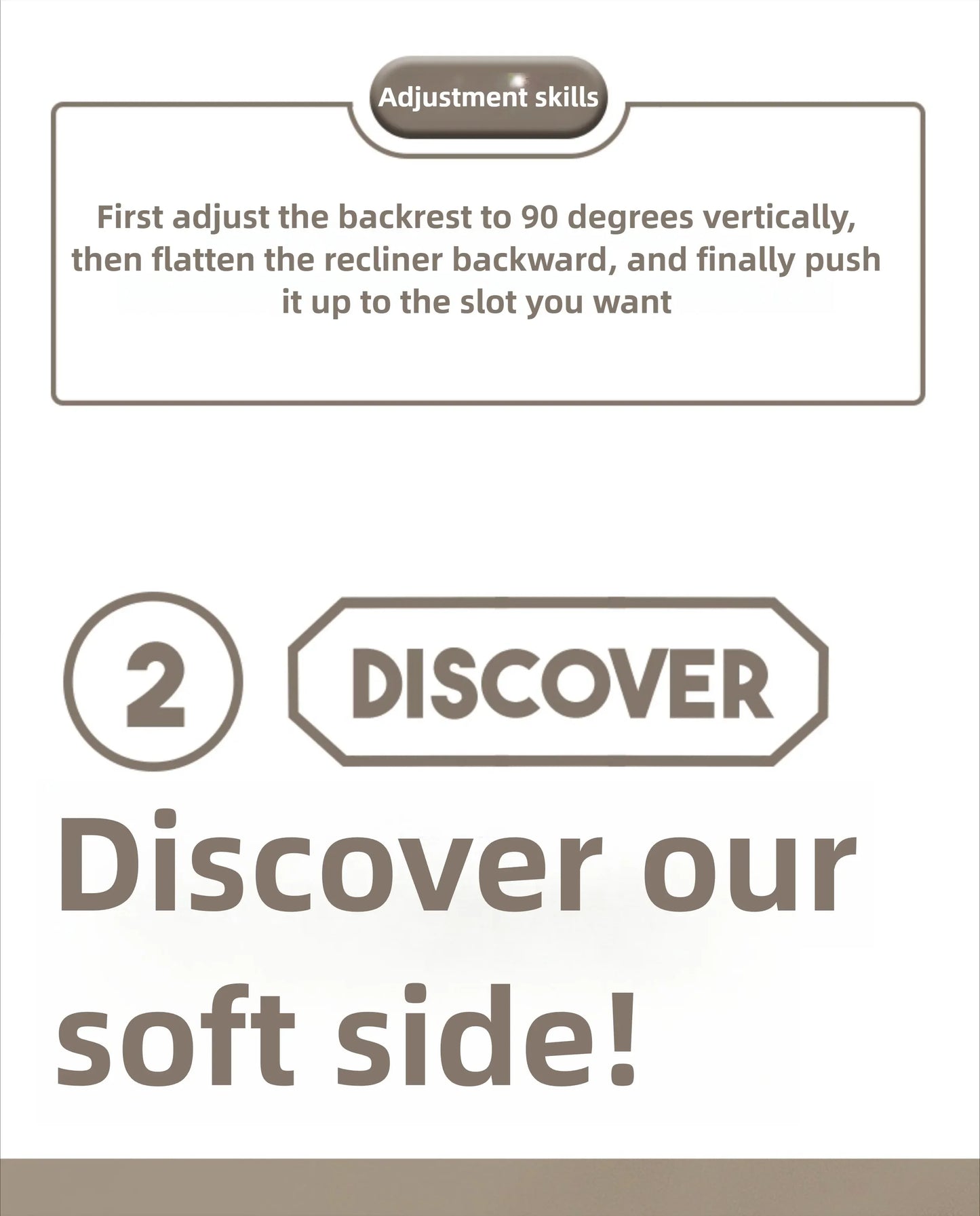 Faules Sofa, Wohnzimmer im cremigen Stil, faltbares Doppelzweck-Einzelsofa