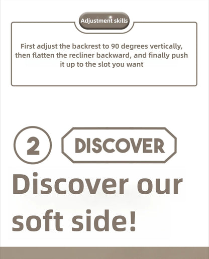 Faules Sofa, Wohnzimmer im cremigen Stil, faltbares Doppelzweck-Einzelsofa