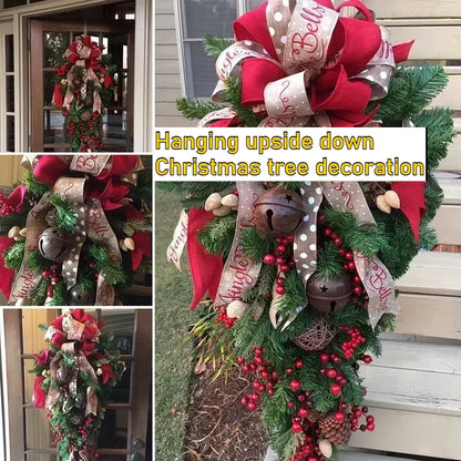 Weihnachten Tür Hängen Girlande Dekoration Weihnachten Kranz Home Party Girlande Weihnachten Blumen Fenster Deco Handwerk Neujahr