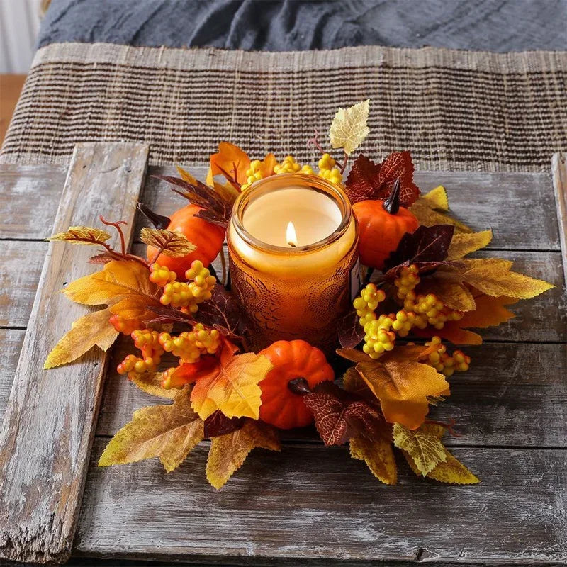 Kürbis-Beeren-Herbst-Blumendekoration