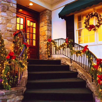 2024 Neujahr Weihnachts dekoration Lichterketten 10m 30m 50m Outdoor Girlande Lichterketten für Hochzeits feier Gartenbaum Straße