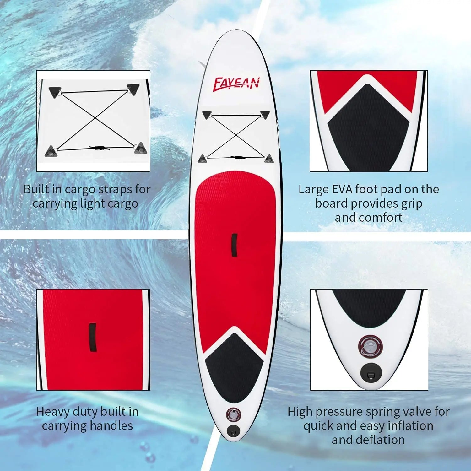 SeaCruiser™ Premium Paddle Board mit 3-Finnen-System