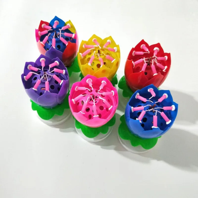 Musical Rotating Birthday Candle Set