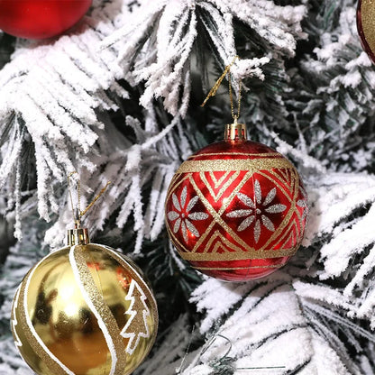 Weihnachtskugel Weihnachtsbaum Dekoration Ornamente für Heimdekoration Halloween Neujahr Navidad Hängeanhänger Kugel Zubehör